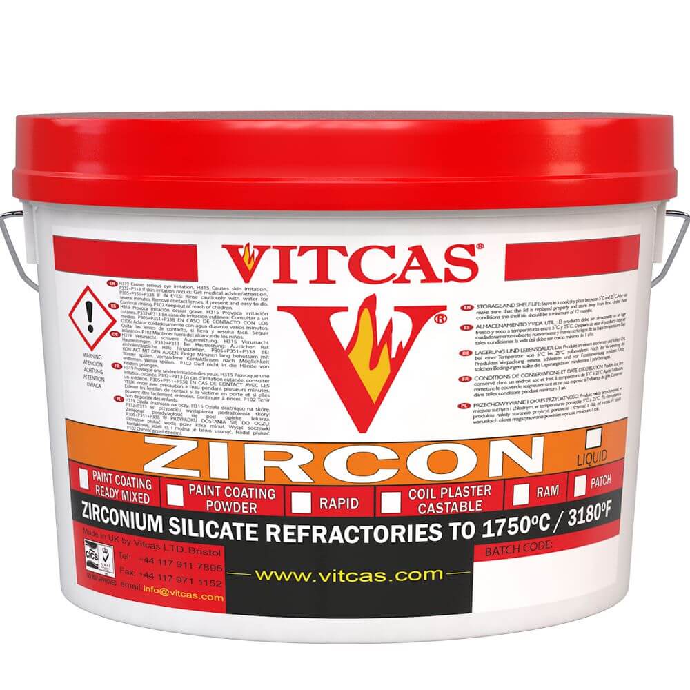 Zircon paint coating